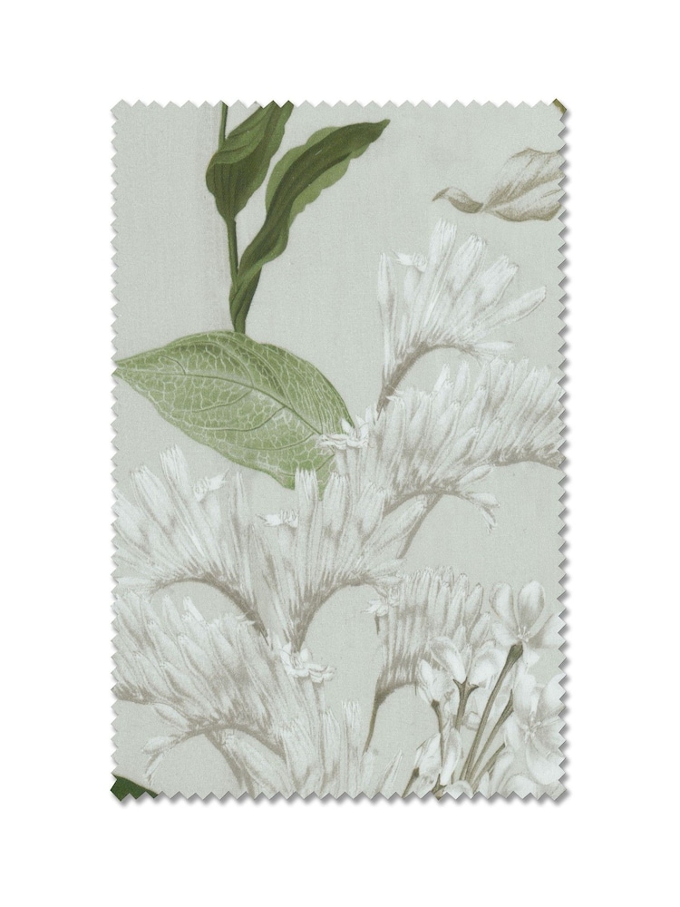 Green Floral Print Made to Measure Curtains - Image 9 of 9 Green Floral Print Made to Measure Curtains - Image 9 of 9