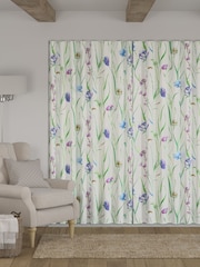 White Stem Floral Made to Measure Curtains - Image 8 of 9
