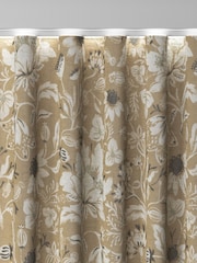 Natural Woodblock Floral Made to Measure Curtains - Image 8 of 9