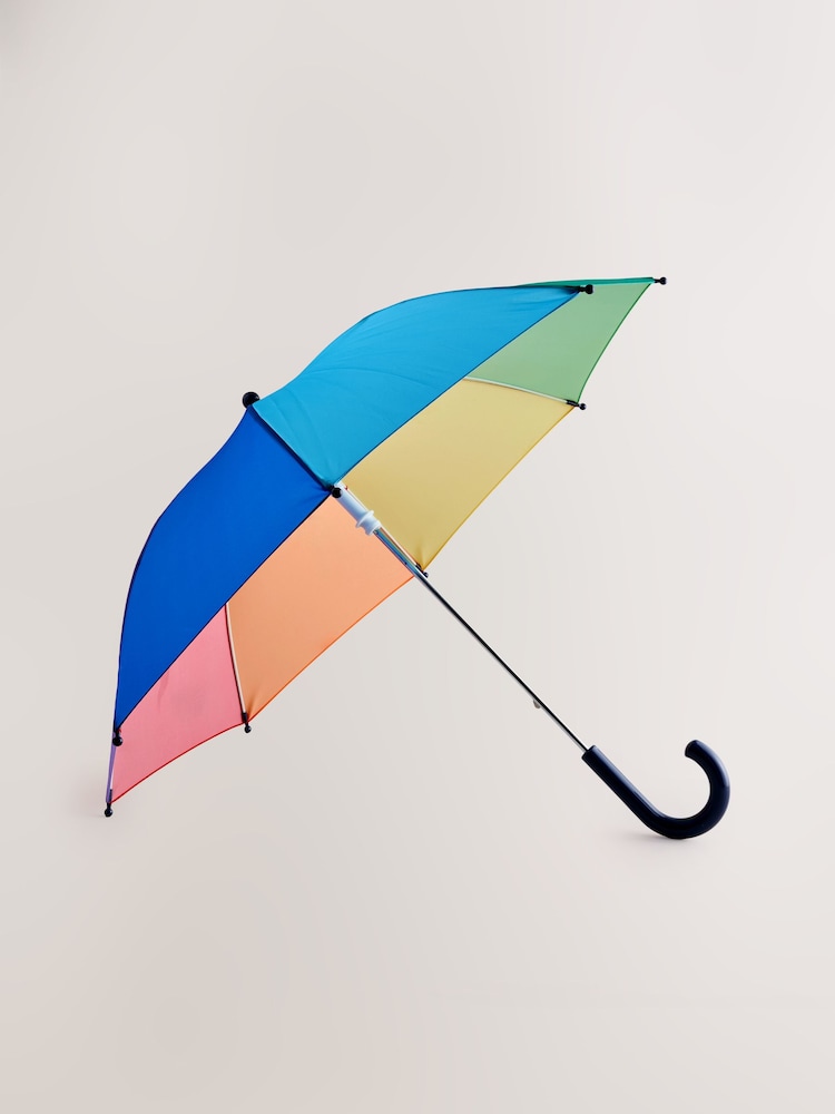 Little Bird by Jools Oliver Multi Rainbow Handle Umbrella - Image 1 of 3 Little Bird by Jools Oliver Multi Rainbow Handle Umbrella - Image 1 of 3