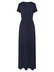 Long Tall Sally Blue Shirred Waist Maxi Dress - Image 1 of 1