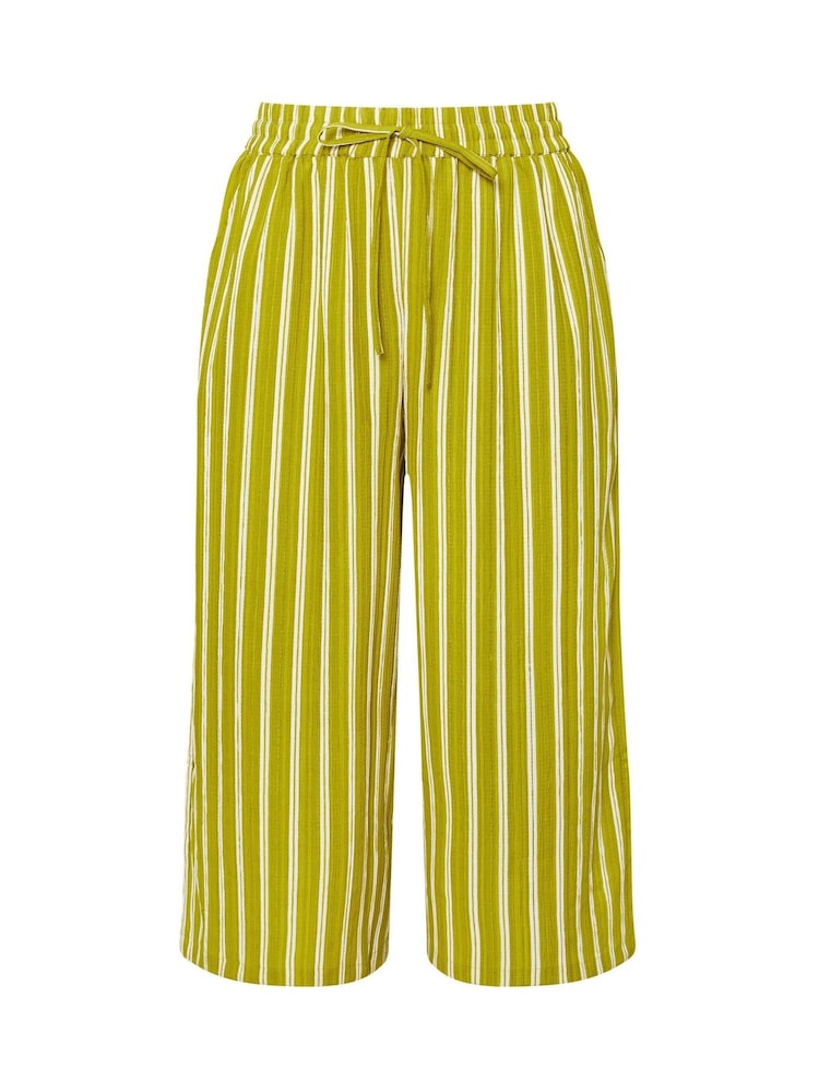 Yours Curve Green Woven Midaxi Culottes - Image 5 of 5