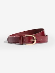 Friends Like These Burgundy and Black Studded Belts 2 Pack - Image 3 of 7