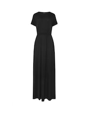 Long Tall Sally Black Shirred Waist Maxi Dress - Image 1 of 1