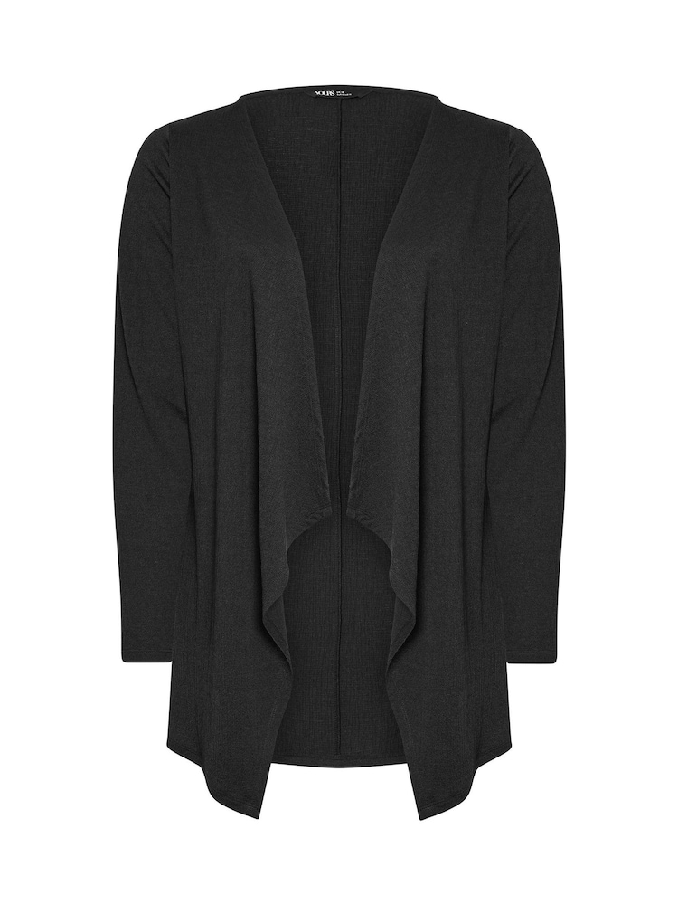 Yours Curve Textured Waterfall Cardigan - Imagem 5 de 5