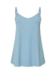 Yours Curve Blue Ribbed Swing Cami - Image 5 of 5