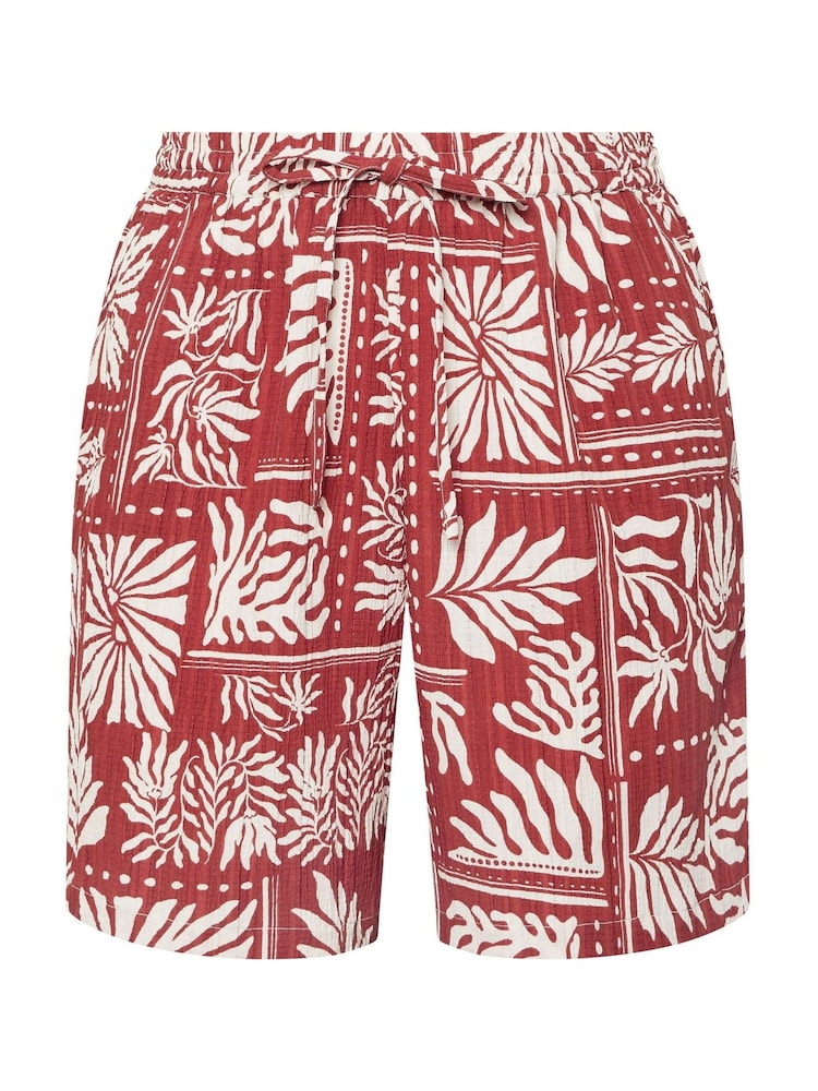 Yours Curve Red Woven Shorts - Image 2 of 2