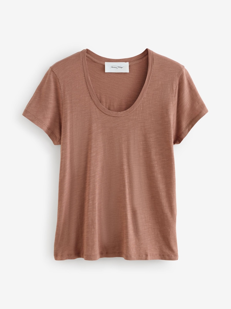 American Vintage Jacsonville Scoop Neck Short Sleeve T-Shirt - Imagem 1 de 1