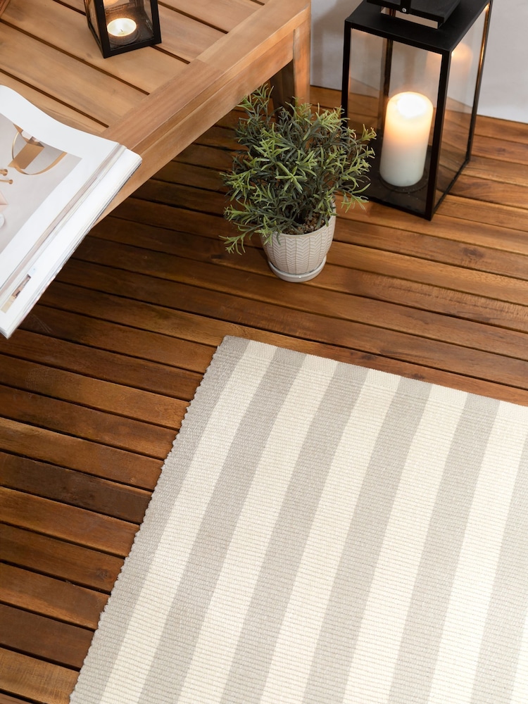 Yard Hayle Stripe Outdoor Rug - صورة 2 من 6 Yard Hayle Stripe Outdoor Rug - صورة 2 من 6