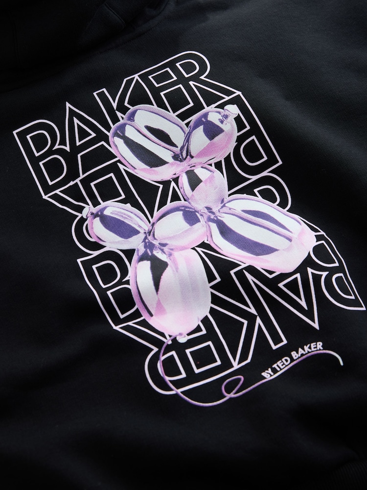 Baker by Ted Baker Oversized Back Print Hoodie - Image 11 of 11