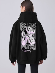 Baker by Ted Baker Oversized Back Print Hoodie - Image 3 of 11
