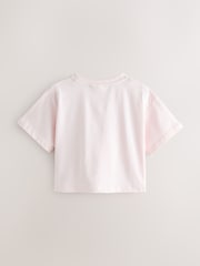 Baker by Ted Baker Pink & White 3 Pack Boxy Fit Graphic Printed T-Shirt - Image 5 of 8