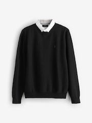 Black Mock Crew Neck Jumper - Image 1 of 1