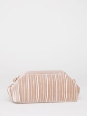 JD Williams Nude Bow Pleated Clutch Bag - Image 3 of 5