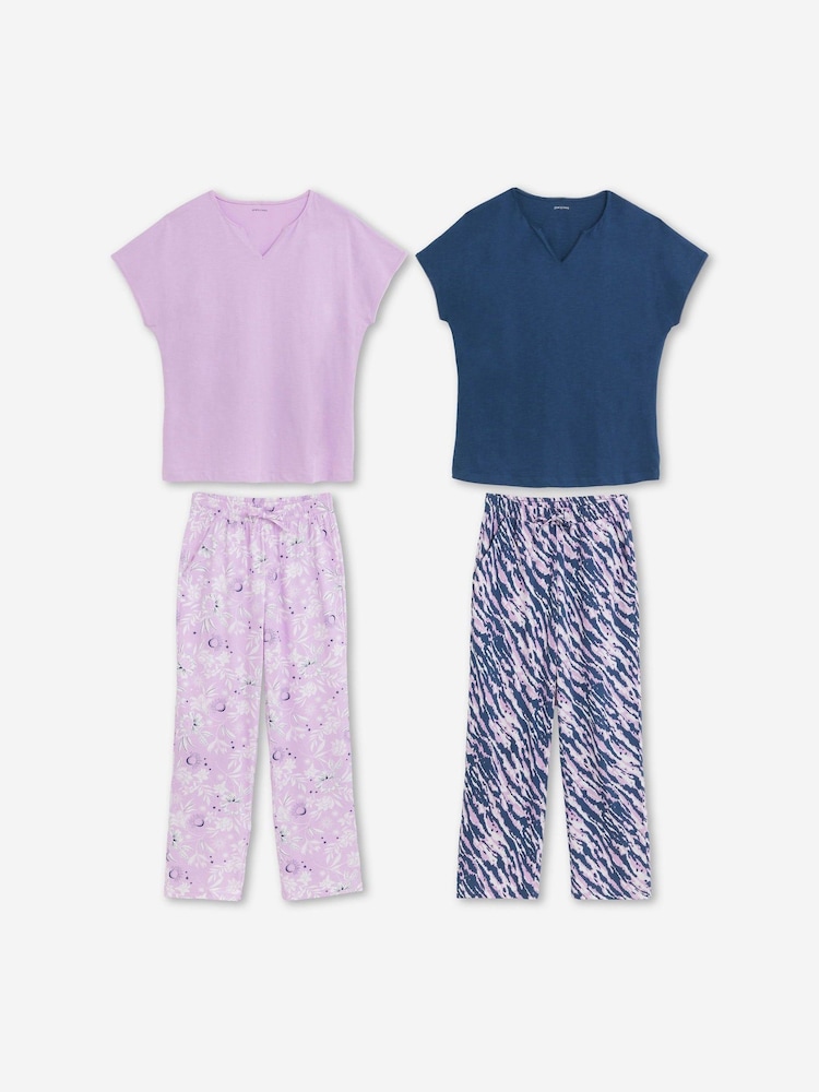Animal - JD Williams 2 Pack Cotton Pyjamas Set - Imagen 1 de 4