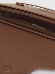 JD Williams Brown Saddle Shoulder Bag - Image 4 of 6