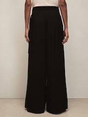 Reiss Black Lucyle Petite Reiss | Royal Ballet Chiffon Trousers - Image 5 of 7
