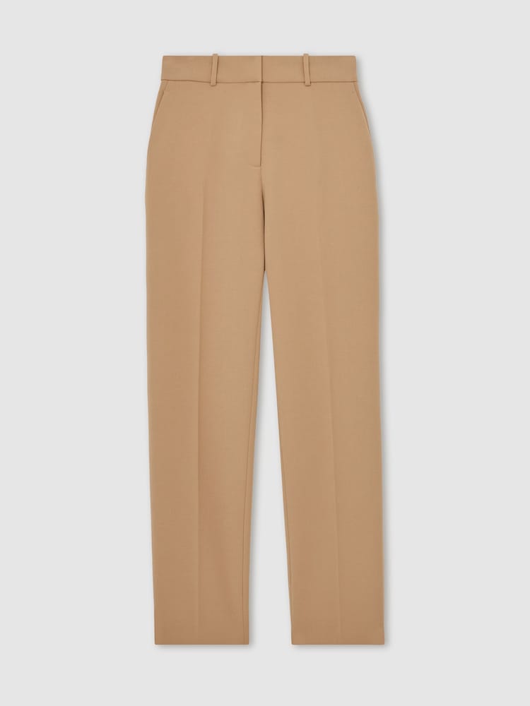 Reiss Camel Gabi Petite Slim Fit Suit Trousers - Image 2 of 7 Reiss Camel Gabi Petite Slim Fit Suit Trousers - Image 2 of 7