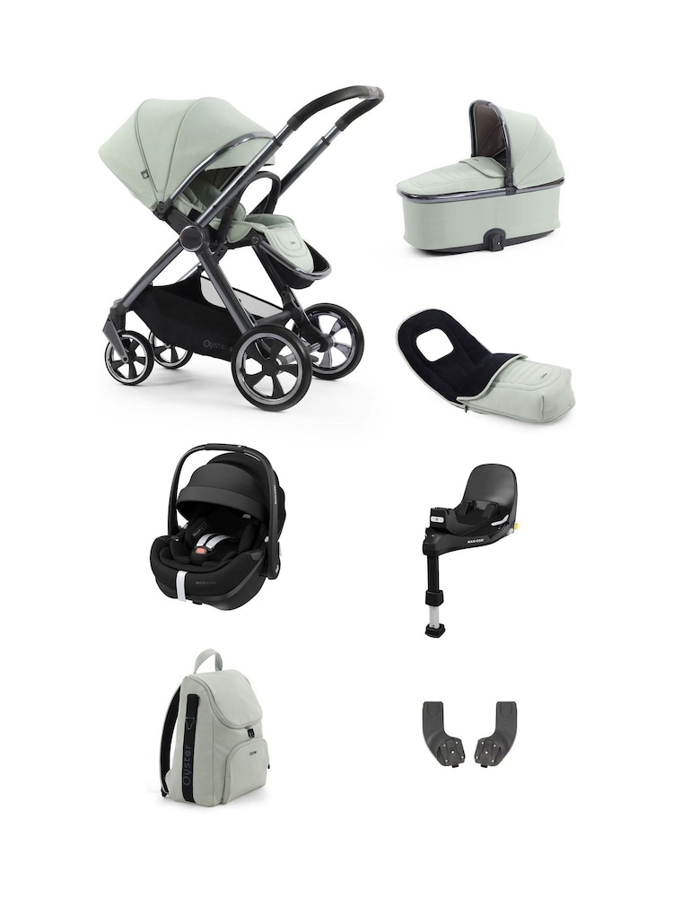 Oyster Pistachio 4 Luxury Bundle Pebble 360 Pro2 Car Seat and Base - Image 1 of 5