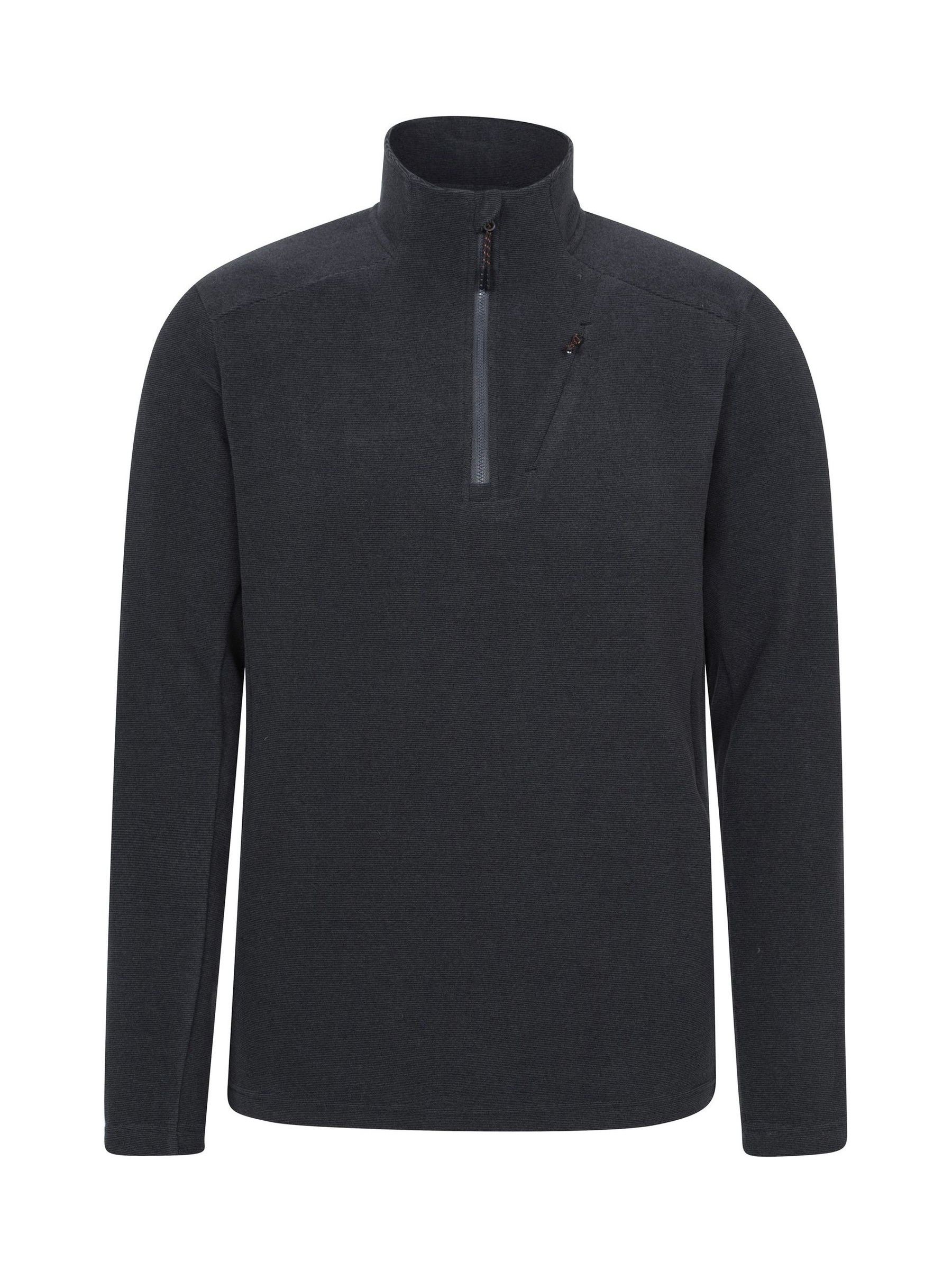 Mountain Warehouse Men's Ridge Fleece Half-Zip Sweater – 100% Polyester, Lightweight Outdoor Gear For Hiking & Walking