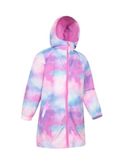 Mountain Warehouse Pink Kids Flo Printed Water Resistant Jacket - Image 2 of 5