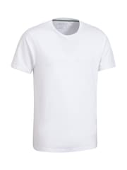 Blanco - Mountain Warehouse Mens Flint Crew Neck T-Shirt Multipack - Imagen 3 de 8