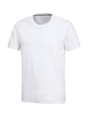 Blanco - Mountain Warehouse Mens Flint Crew Neck T-Shirt Multipack - Imagen 4 de 8