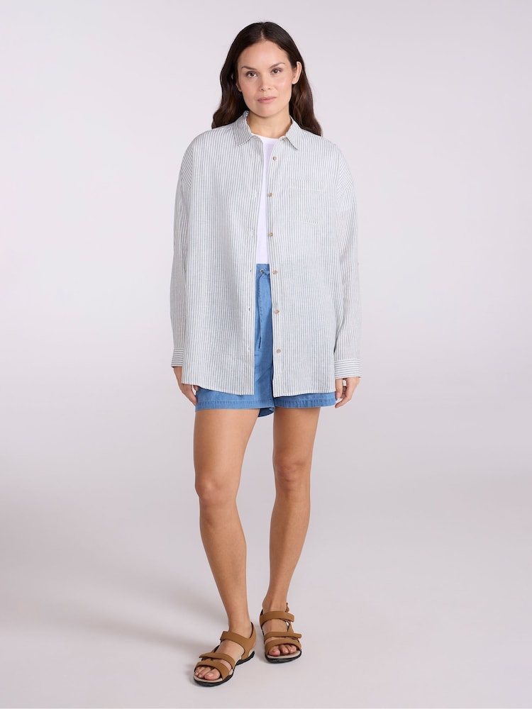 Verde - Mountain Warehouse Womens Oversized Santiago Shirt - Image 3 of 11