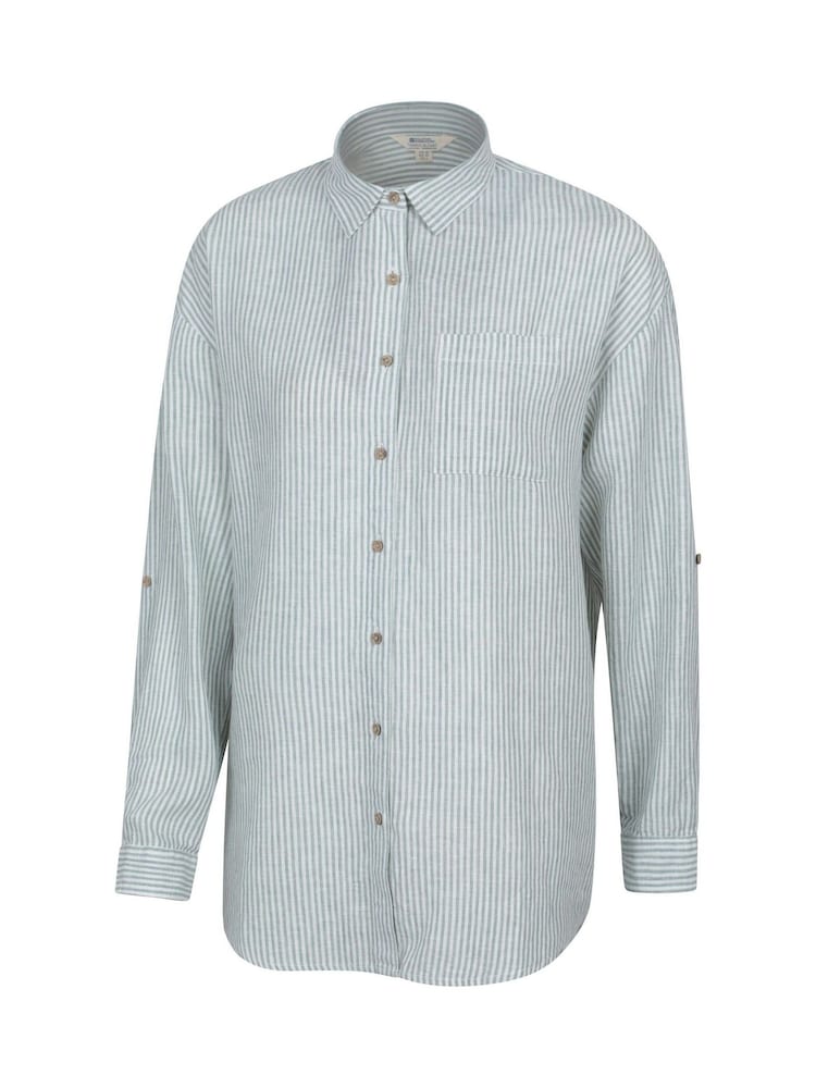 Verde - Mountain Warehouse Womens Oversized Santiago Shirt - Image 8 of 11