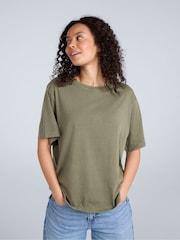 Verde - Animal Oversized Womens Grace T-Shirt - Imagem 1 de 3