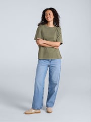 Verde - Animal Oversized Womens Grace T-Shirt - Imagem 2 de 3