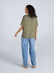 Verde - Animal Oversized Womens Grace T-Shirt - Imagem 3 de 3