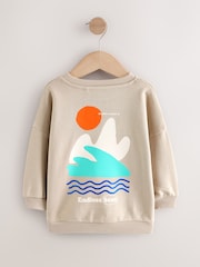 Stone Endless Seas Printed Crew Neck Sweatshirt (3mths-7yrs) - Image 2 of 4