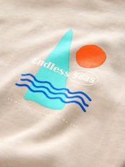 Stone Endless Seas Printed Crew Neck Sweatshirt (3mths-7yrs) - Image 3 of 4