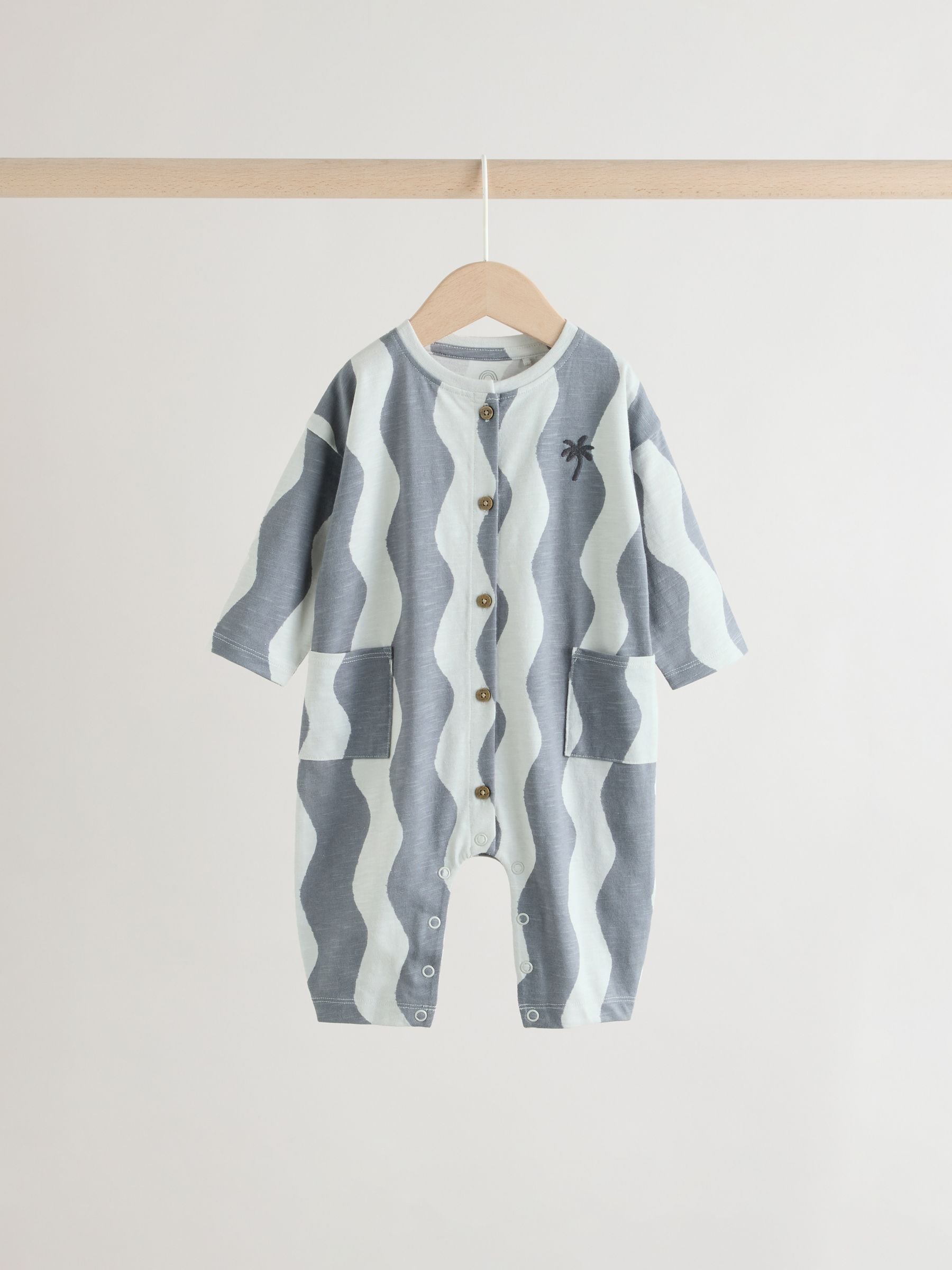Buy Grey Scandi Cactus Rompers 3 Pack from the Next UK online shop