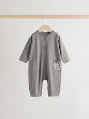 Grey Scandi Cactus Baby Rompers 3 Pack - Image 3 of 13