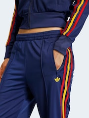 adidas Originals Blue Firebird Classic Track Joggers - Image 4 of 6