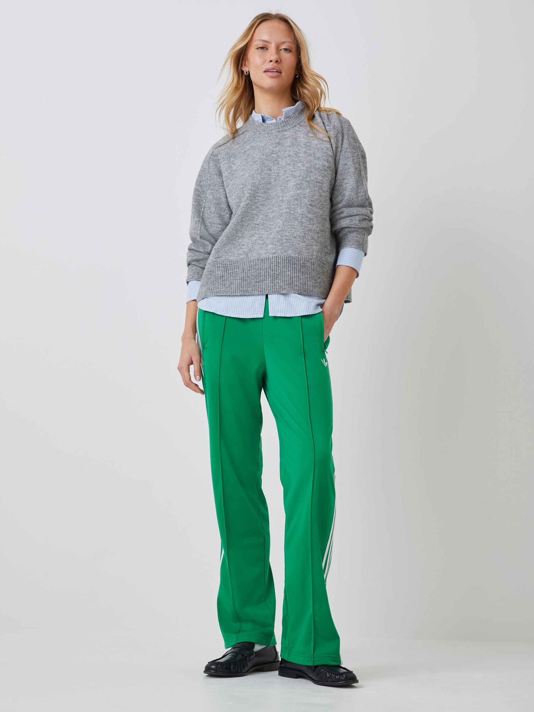 Buy adidas Originals Green Firebird Classic Track Joggers from