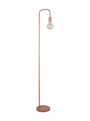 Searchlight Matt Pink Pylon Bulb Floor Lamp - Image 3 of 4
