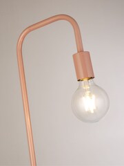 Searchlight Matt Pink Pylon Bulb Floor Lamp - Image 4 of 4