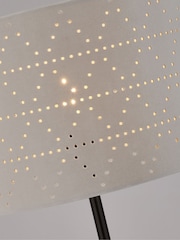 Searchlight Black/Grey Julian Cut Out Floor Lamp - Image 2 of 4
