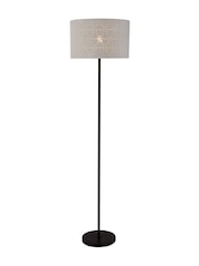 Searchlight Black/Grey Julian Cut Out Floor Lamp - Image 3 of 4