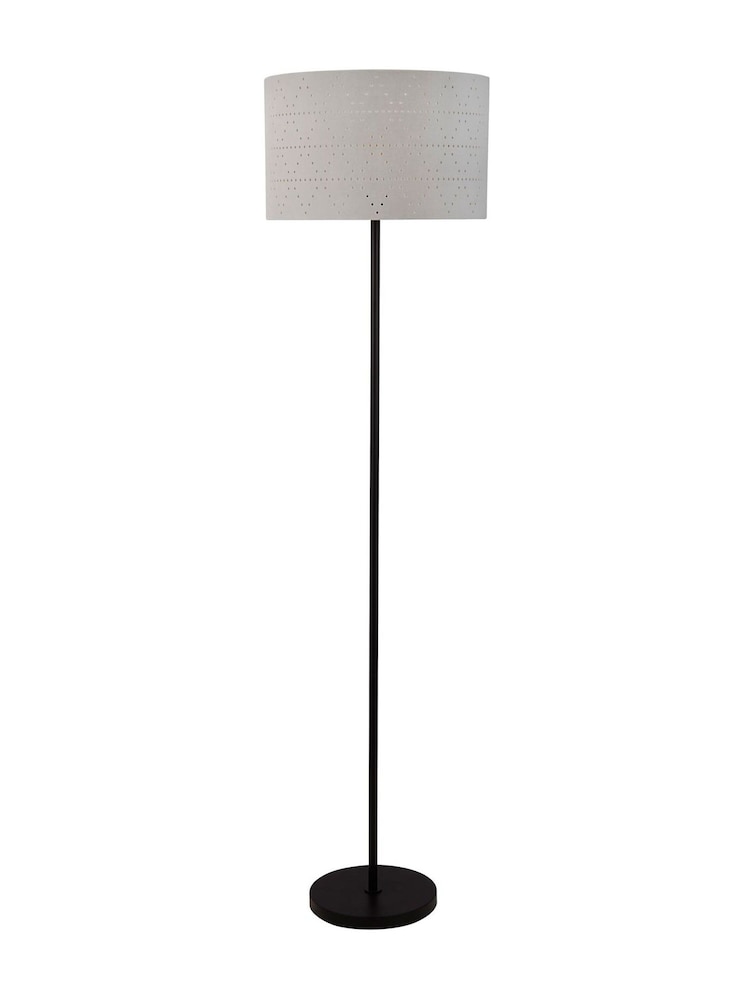 Searchlight Black/Grey Julian Cut Out Floor Lamp - Image 4 of 4