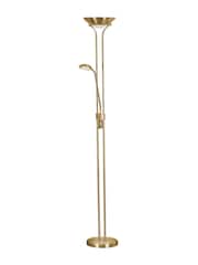 Searchlight Satin Brass Mother Child Carina Sol LED Dimmable Floor Lamp - Image 3 of 4