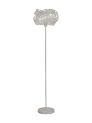 Searchlight White Petra Fretwork Shade Floor Lamp - Image 4 of 4