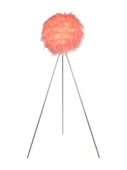 Searchlight Chrome Fandango Feather Tripod Floor Lamp - Image 2 of 3