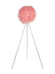 Searchlight Chrome Fandango Feather Tripod Floor Lamp - Image 3 of 3