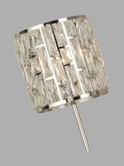 Searchlight Chrome and Clear Jenny Floor Lamp Crystal Glass - Image 1 of 4