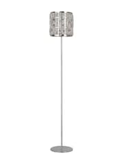 Searchlight Chrome and Clear Jenny Floor Lamp Crystal Glass - Image 4 of 4