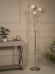 Searchlight Chrome Bouquet 3Lt Floor Lamp - Image 1 of 3